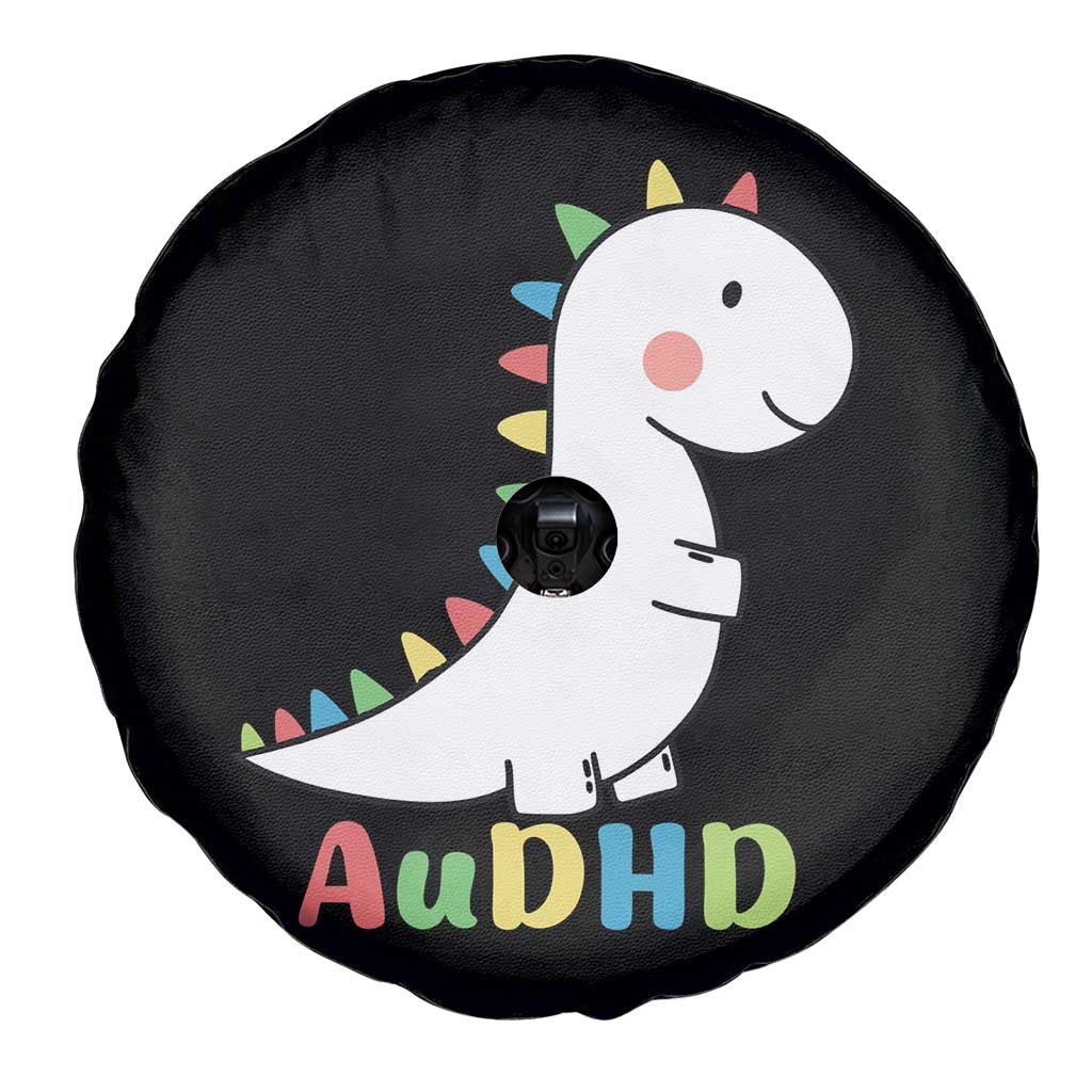 Cute Dinosaur AuDHD Spare Tire Cover ADHD Awareness