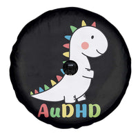 Cute Dinosaur AuDHD Spare Tire Cover ADHD Awareness