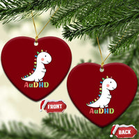 Cute Dinosaur AuDHD Ceramic Ornament ADHD Awareness - Wonder Print Shop