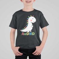 Cute Dinosaur AuDHD T Shirt For Kid ADHD Awareness