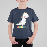Cute Dinosaur AuDHD T Shirt For Kid ADHD Awareness