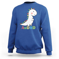 Cute Dinosaur AuDHD Sweatshirt ADHD Awareness