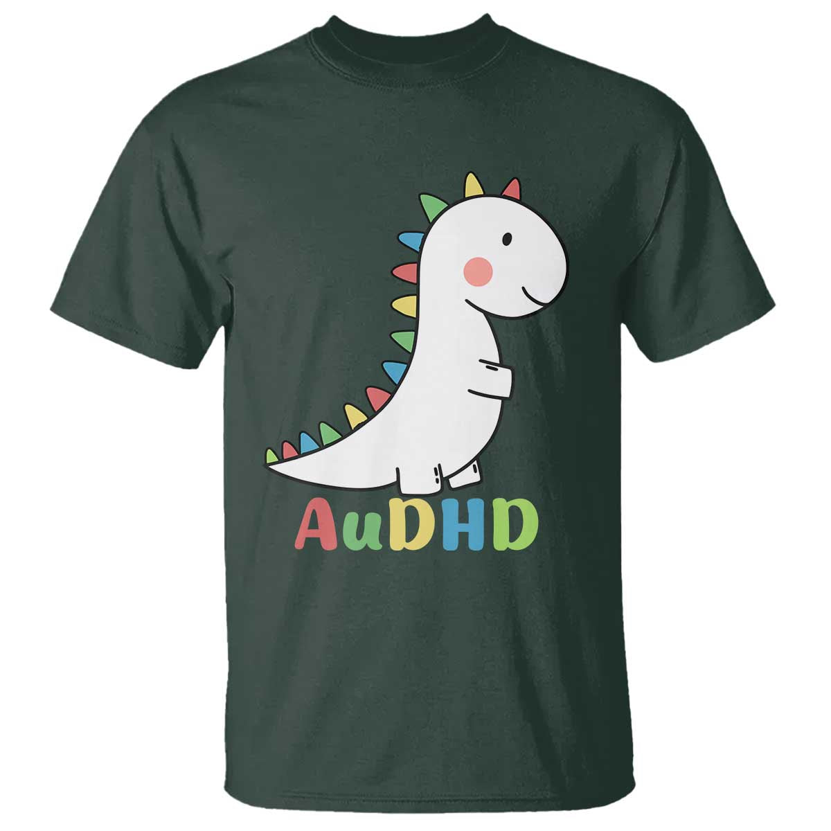 Cute Dinosaur AuDHD T Shirt ADHD Awareness