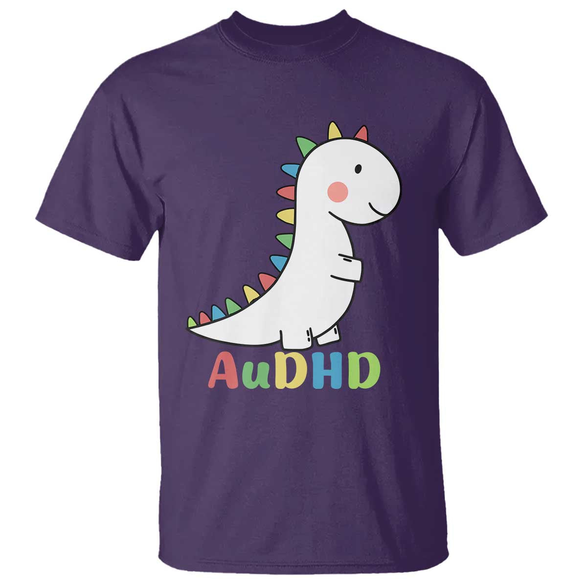 Cute Dinosaur AuDHD T Shirt ADHD Awareness