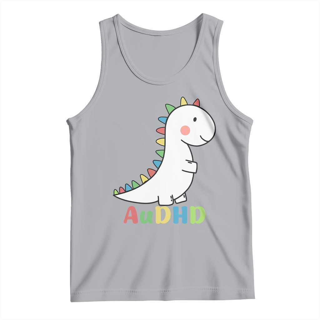 Cute Dinosaur AuDHD Tank Top ADHD Awareness