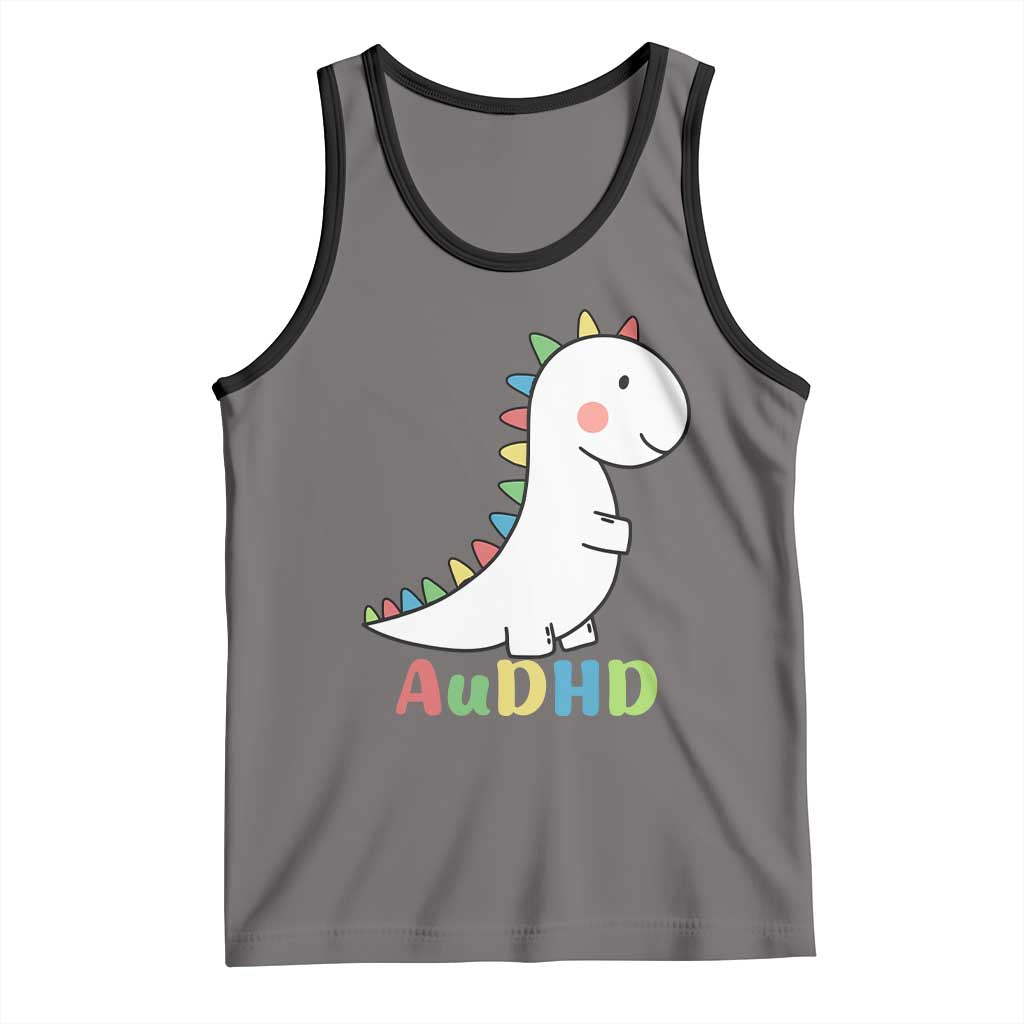 Cute Dinosaur AuDHD Tank Top ADHD Awareness