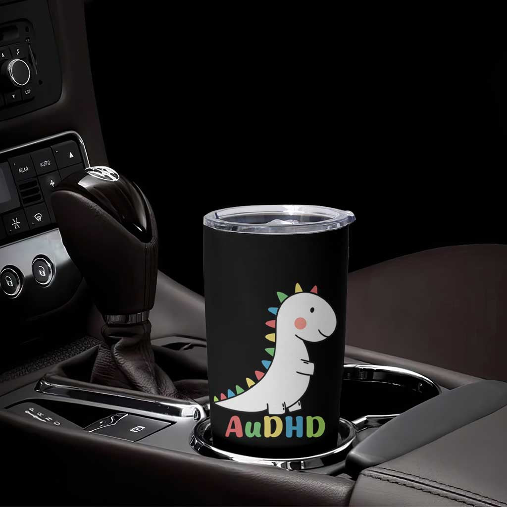 Cute Dinosaur AuDHD Tumbler Cup ADHD Awareness
