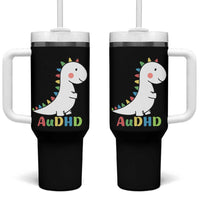 Cute Dinosaur AuDHD Tumbler With Handle ADHD Awareness