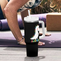 Cute Dinosaur AuDHD Tumbler With Handle ADHD Awareness