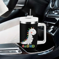 Cute Dinosaur AuDHD Tumbler With Handle ADHD Awareness