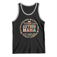 Autism Mama Tank Top Totally Blessed Often Stressed A Bit Of A Mess