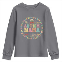 Autism Mama Youth Sweatshirt Totally Blessed Often Stressed A Bit Of A Mess