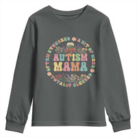 Autism Mama Youth Sweatshirt Totally Blessed Often Stressed A Bit Of A Mess
