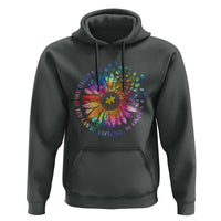 Be Kind Autism Awareness Hoodie Kindness Sunflower Tie Dye Puzzle