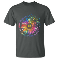 Be Kind Autism Awareness T Shirt Kindness Sunflower Tie Dye Puzzle