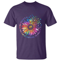 Be Kind Autism Awareness T Shirt Kindness Sunflower Tie Dye Puzzle