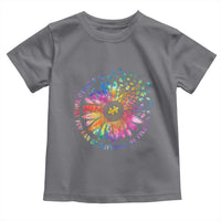 Be Kind Autism Awareness Toddler T Shirt Kindness Sunflower Tie Dye Puzzle