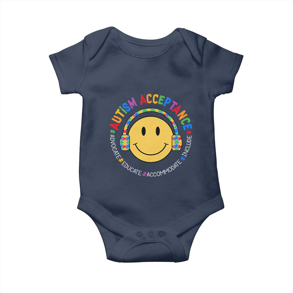 Autism Awareness Acceptance Baby Onesie Special Education Teacher Kids