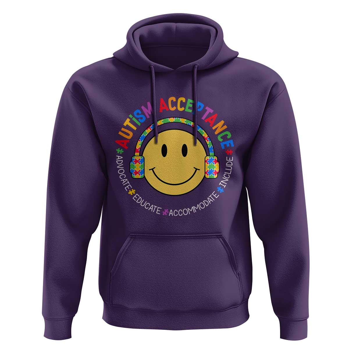 Autism Awareness Acceptance Hoodie Special Education Teacher Kids