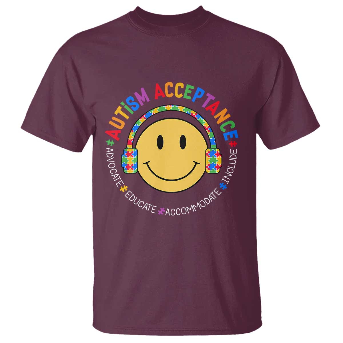 Autism Awareness Acceptance T Shirt Special Education Teacher Kids