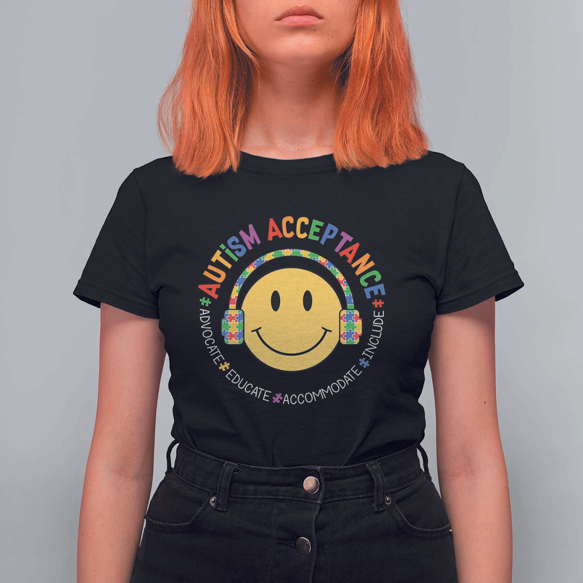 Autism Awareness Acceptance T Shirt For Women Special Education Teacher Kids