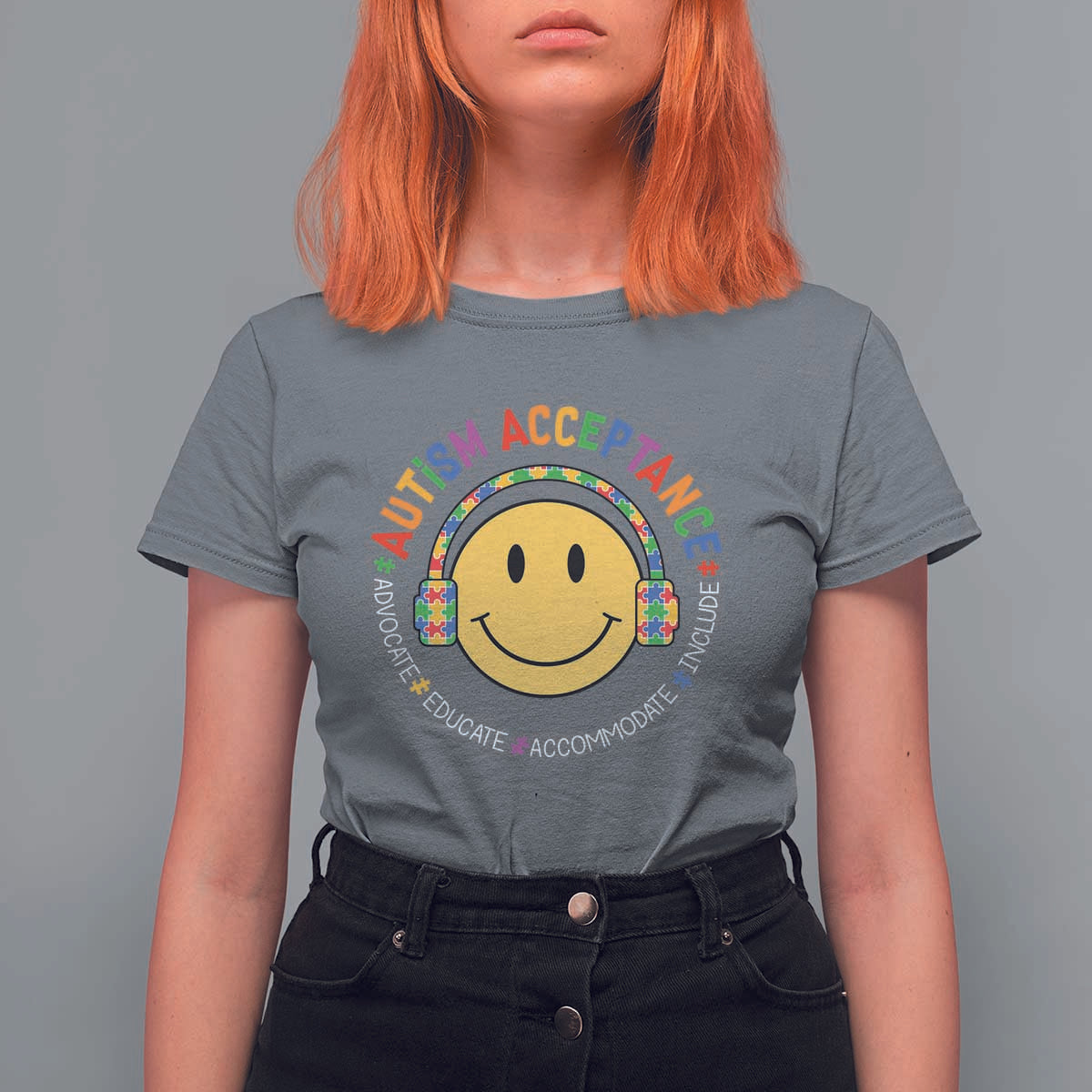 Autism Awareness Acceptance T Shirt For Women Special Education Teacher Kids