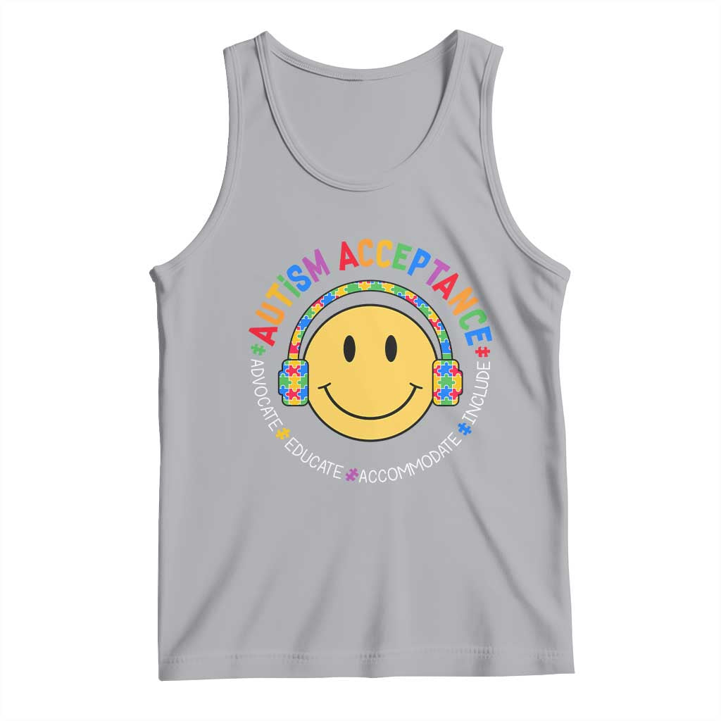 Autism Awareness Acceptance Tank Top Special Education Teacher Kids