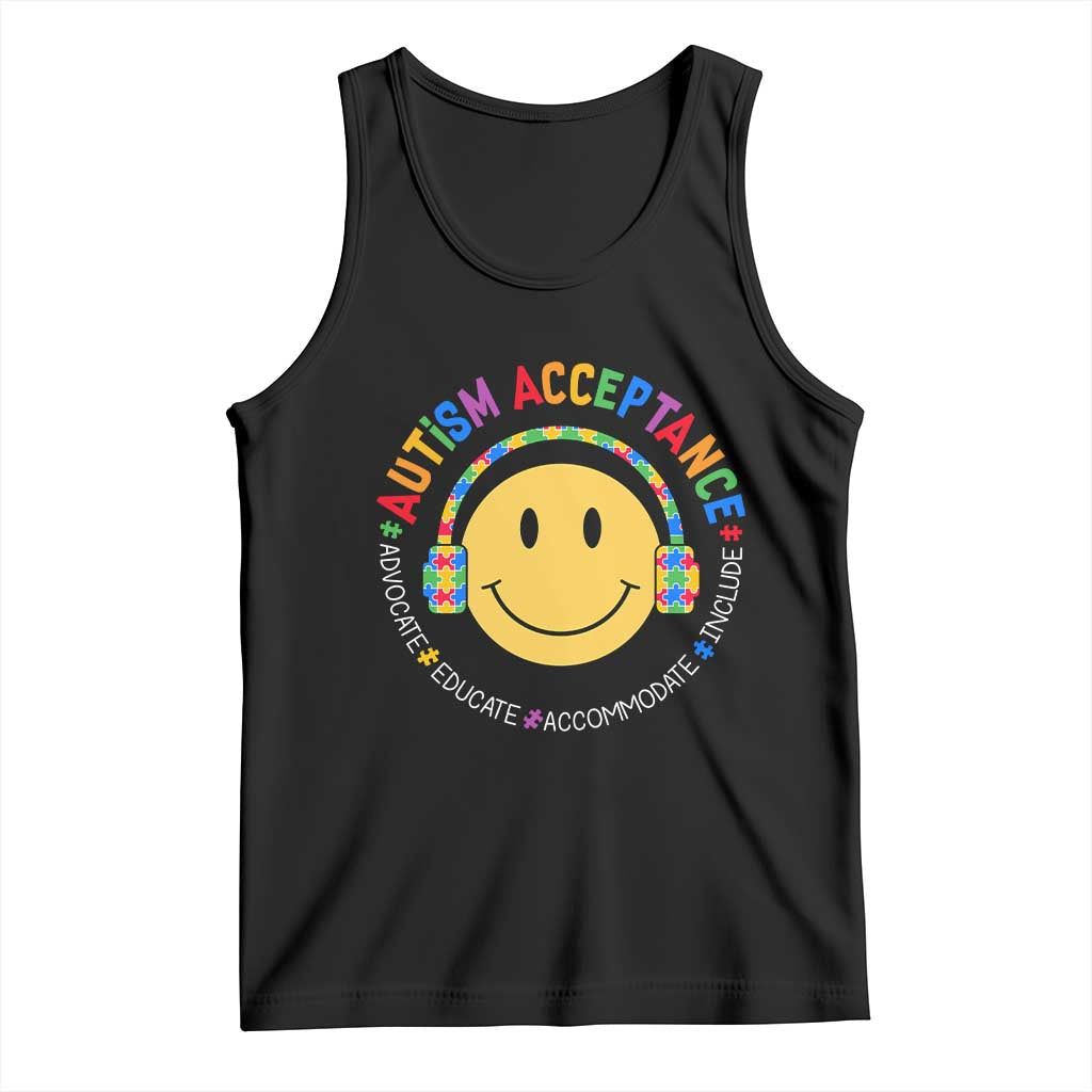 Autism Awareness Acceptance Tank Top Special Education Teacher Kids