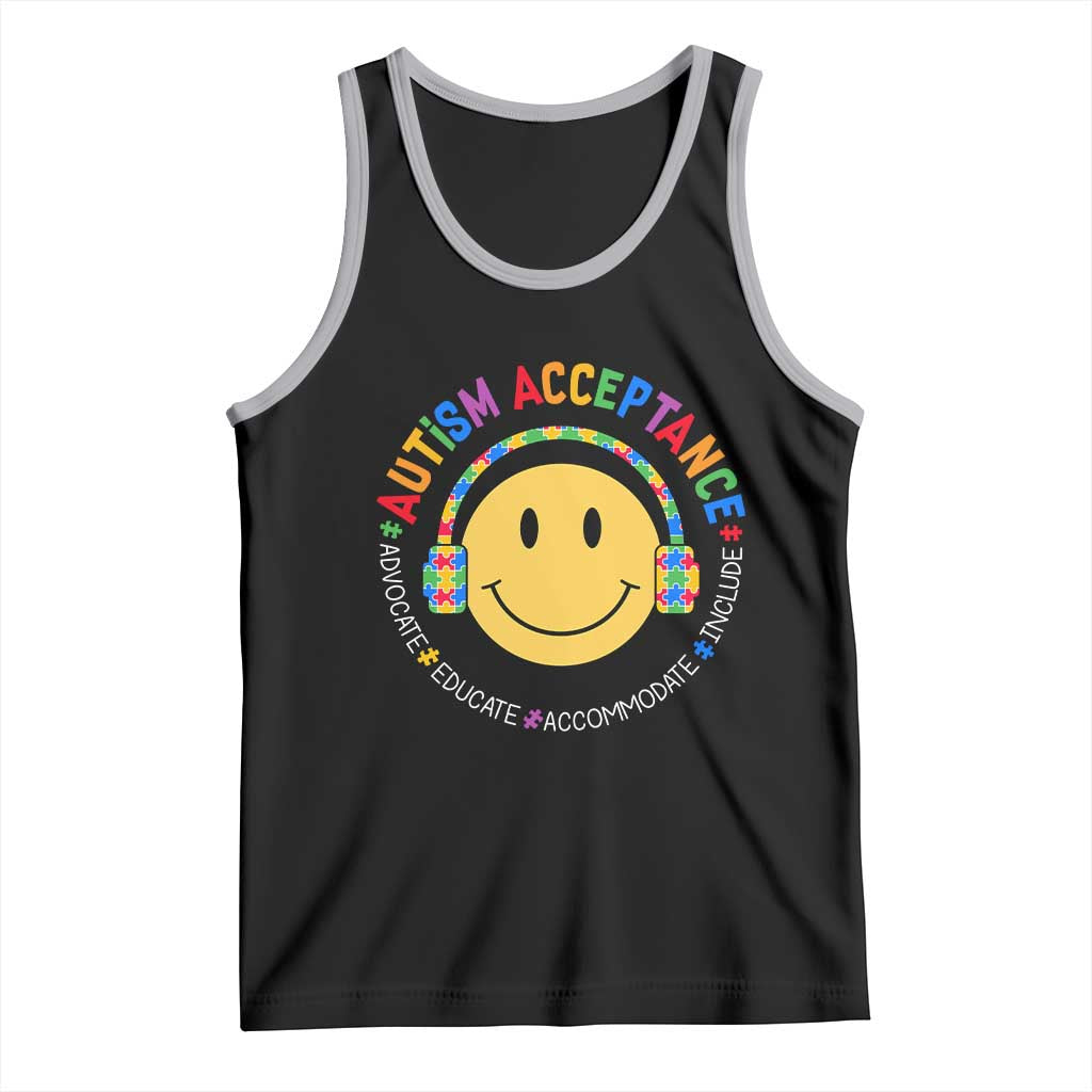 Autism Awareness Acceptance Tank Top Special Education Teacher Kids