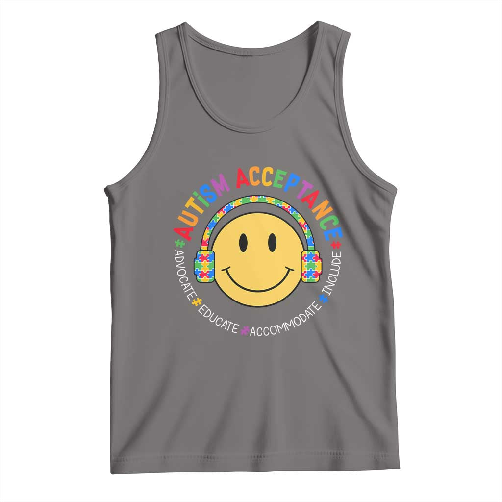 Autism Awareness Acceptance Tank Top Special Education Teacher Kids