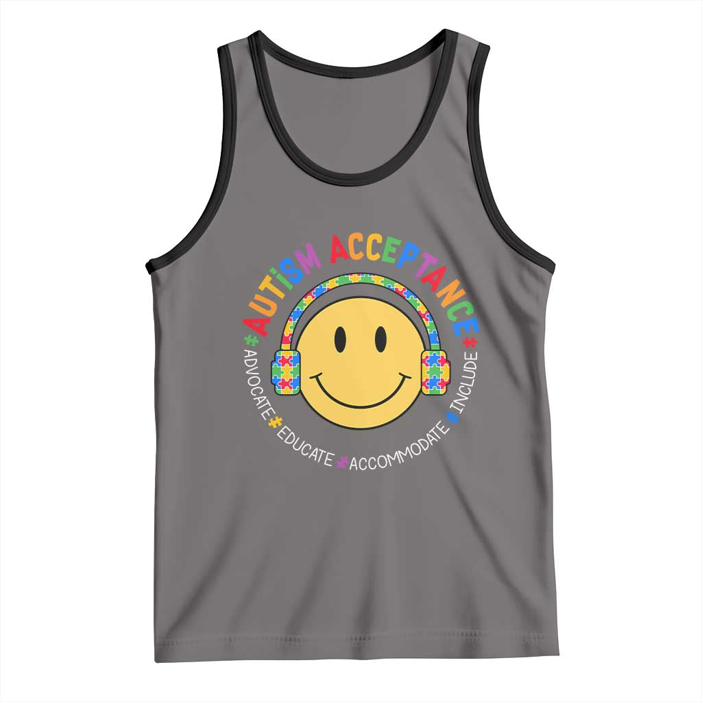 Autism Awareness Acceptance Tank Top Special Education Teacher Kids