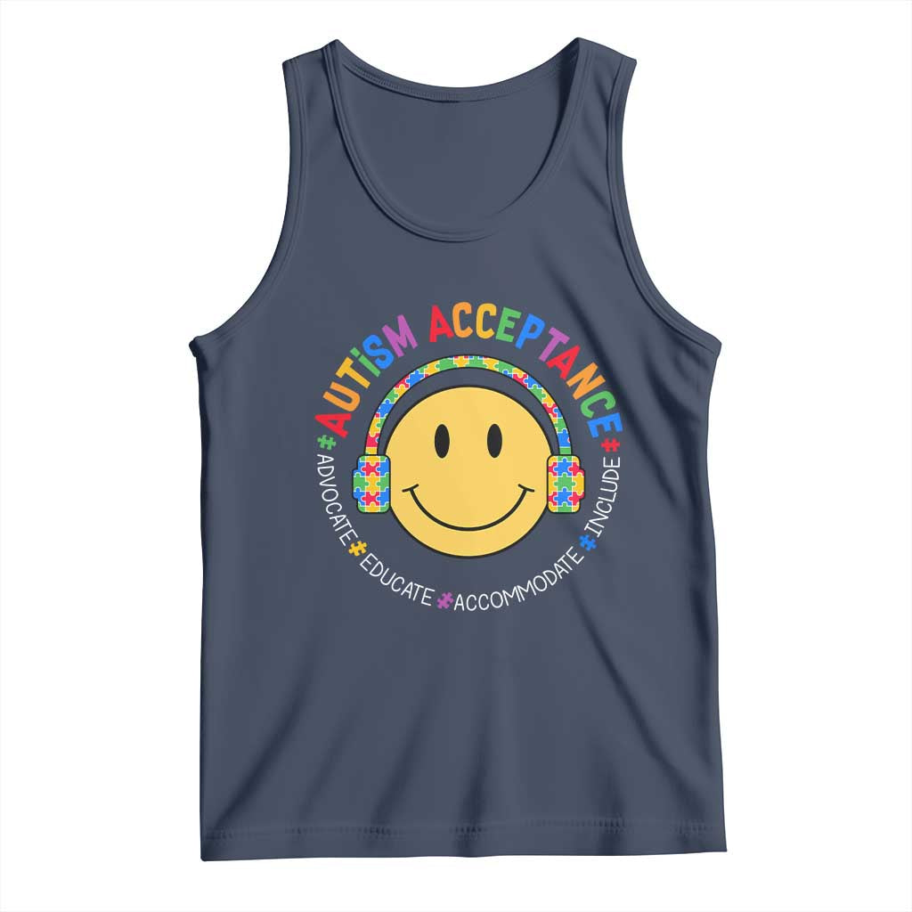 Autism Awareness Acceptance Tank Top Special Education Teacher Kids