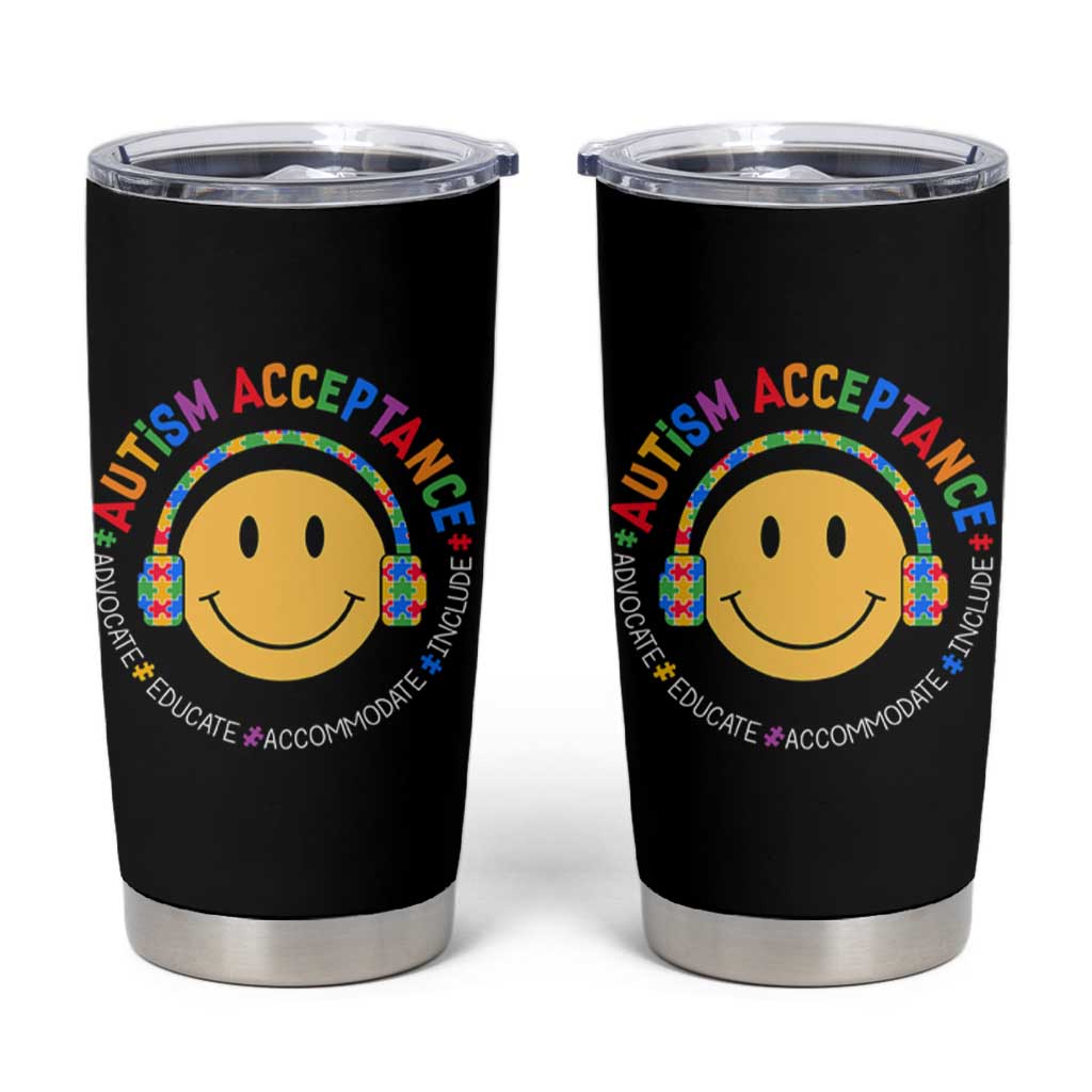 Autism Awareness Acceptance Tumbler Cup Special Education Teacher Kids