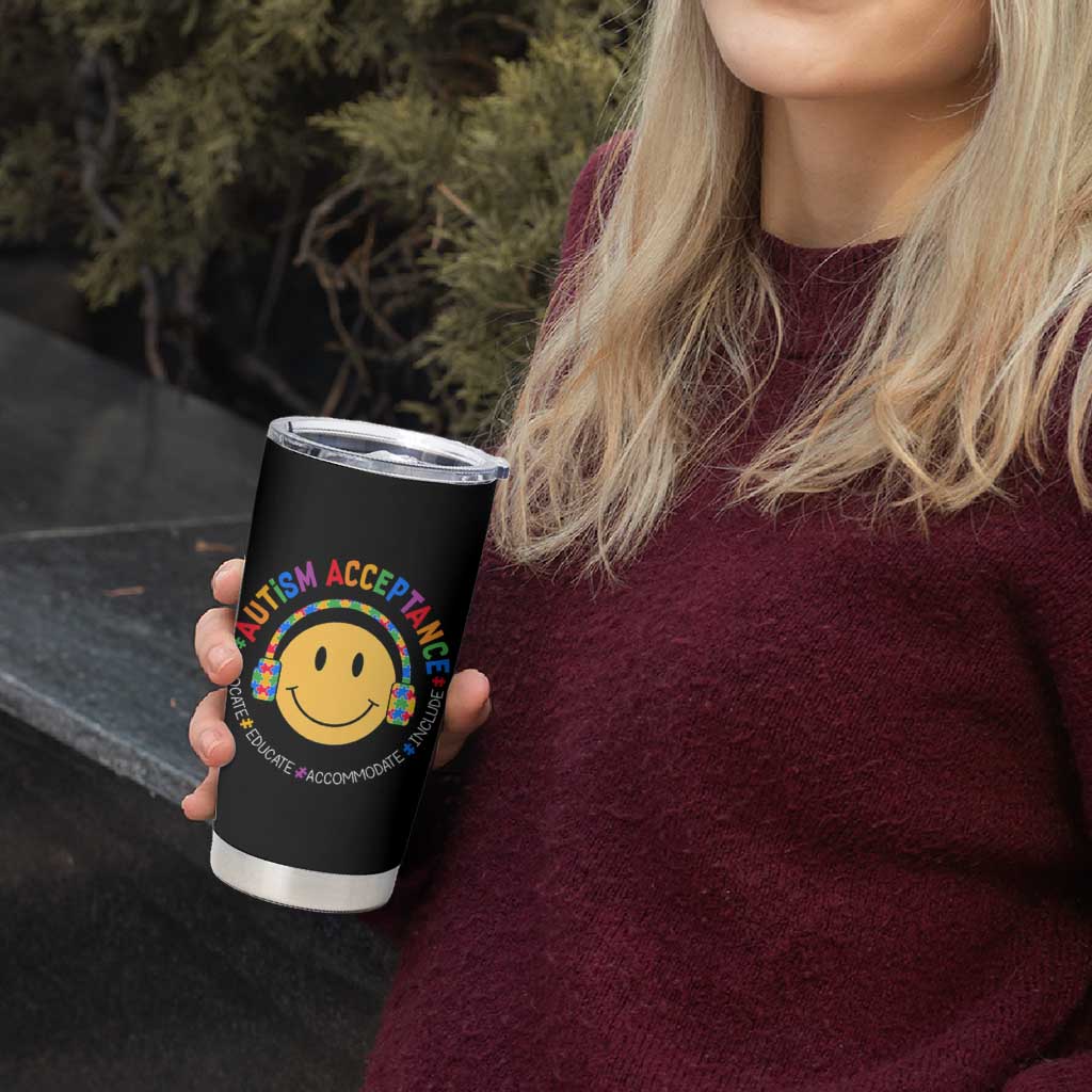 Autism Awareness Acceptance Tumbler Cup Special Education Teacher Kids