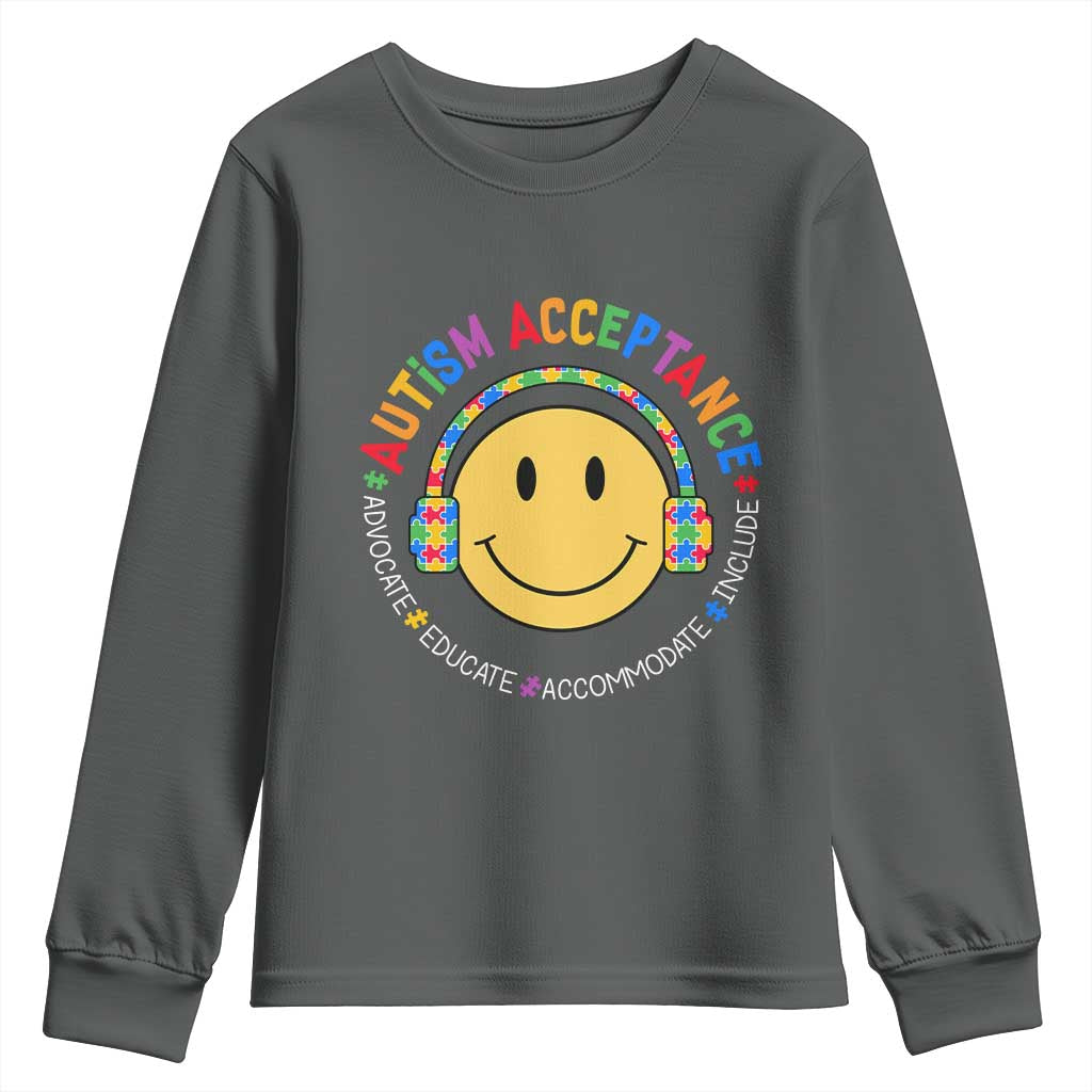 Autism Awareness Acceptance Youth Sweatshirt Special Education Teacher Kids