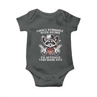 Funny Autistic Raccoon Baby Onesie I Don't Struggle With Autism
