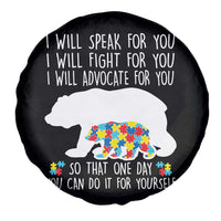 Autism Mama Bear Spare Tire Cover I Will Speak Fight Advocate For You
