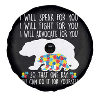 Autism Mama Bear Spare Tire Cover I Will Speak Fight Advocate For You
