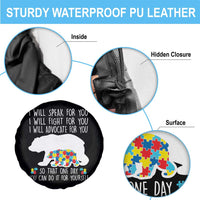 Autism Mama Bear Spare Tire Cover I Will Speak Fight Advocate For You