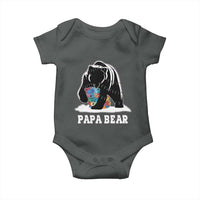 Autism Papa Bear Baby Onesie Support Autistic Matching Family Dad