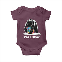 Autism Papa Bear Baby Onesie Support Autistic Matching Family Dad