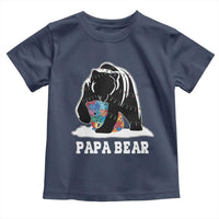Autism Papa Bear Toddler T Shirt Support Autistic Matching Family Dad