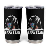 Autism Papa Bear Tumbler Cup Support Autistic Matching Family Dad