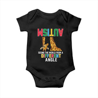 Giraffe Autism Awareness Baby Onesie Seeing World Different Angle