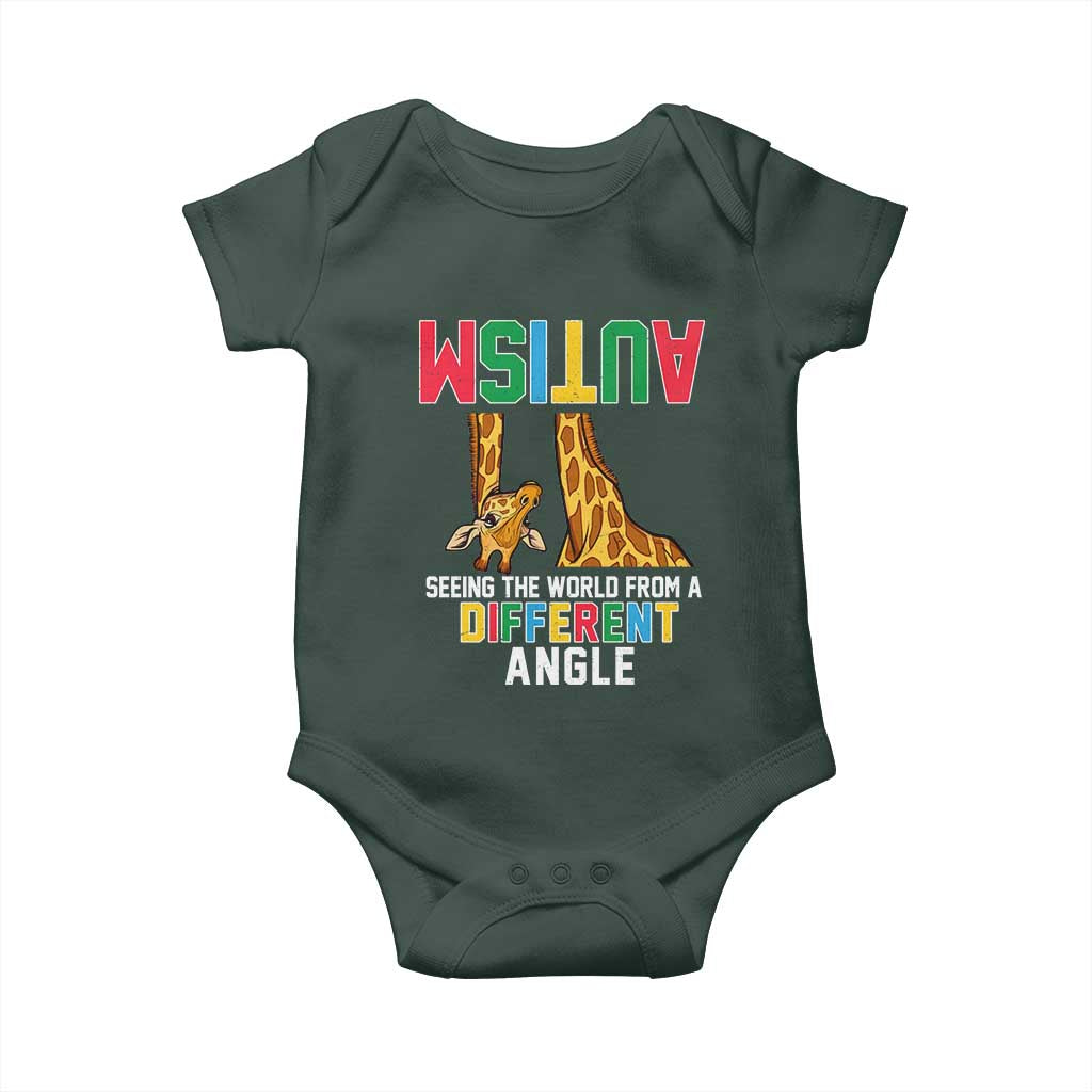 Giraffe Autism Awareness Baby Onesie Seeing World Different Angle