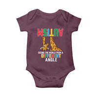 Giraffe Autism Awareness Baby Onesie Seeing World Different Angle