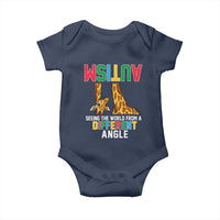 Giraffe Autism Awareness Baby Onesie Seeing World Different Angle
