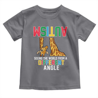 Giraffe Autism Awareness Toddler T Shirt Seeing World Different Angle