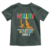 Giraffe Autism Awareness Toddler T Shirt Seeing World Different Angle