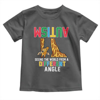 Giraffe Autism Awareness Toddler T Shirt Seeing World Different Angle